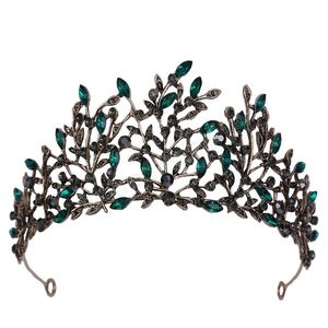 Vintage Princess Bridal Crown Headwar Crystal Tiara voor vrouwen bruiloft kroon haarjurk accessoires sieraden