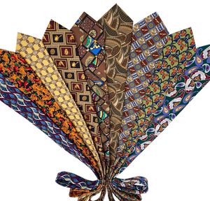 Corbata de impresión vintage 9 cm de ancho 13 colores corbatas de poliéster de negocios para adultos para el regalo de Navidad del Día del Padre