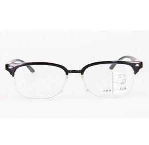 Vintage Progressieve Leesbril Zwart Frame Multifocale Brillen Multi Focus Dichtbij en Veraf Vrouwen Mannen Multifunctionele Brillen 13127560