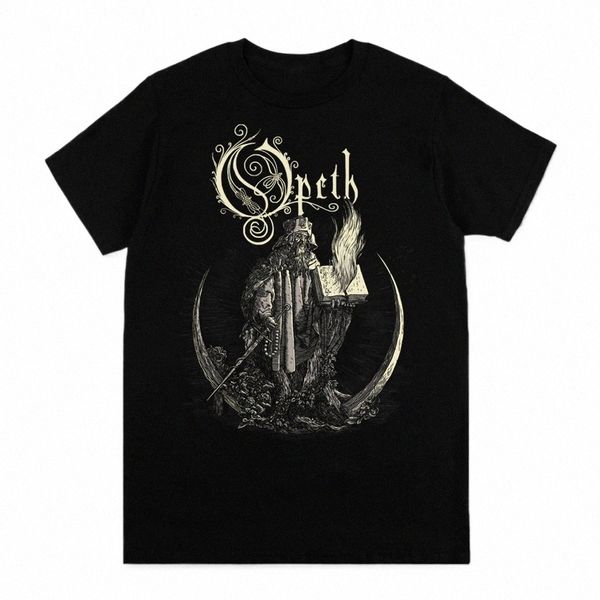 Vintage Progrive Death Metal Band T-shirt imprimé pour hommes femmes Fi Opeth Band T-shirts à manches courtes 100% Cott Streetwear i89y #