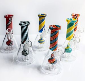 Vintage PUSLAR Dual Glass Bong Water Hookah Pipe avec bol 8.5inch Original Glass Factory fabriqué peut mettre le logo du client par DHL UPS CNE