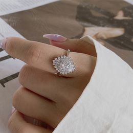 Vintage Real S925 Sterling Ring voor Vrouwen Wit 5a Cubic Zirconia Trouwringen met Doos Maat 5-10 Mode Luxe Engagement Bruid Diamant Ringen Sieraden Vriend Gift