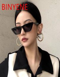 Vintage Rectangle Cat Eye Womens Sunglasses Small Frame Shades Black 2021 Brand Tendance Designer Summer Travel Soleil Glases UV4003067349