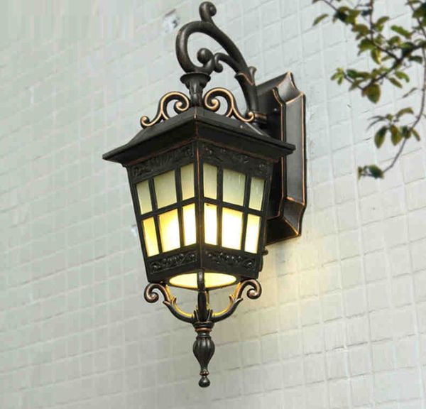 Vintage Retro 220 V 110 V Glas Outdoor Wasserdichte Wandbeleuchtung Lampe Wandleuchte für Straße Haus Veranda Tor Balkon Veranda Haus Lampe
