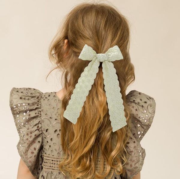 Bow ruban vintage mignon épingle à cheveux Clain de griffe