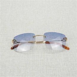 Vintage Rimless Men Women Femme Metal Frame Square Eyeglass Shades OCULOS GAFAS POUR