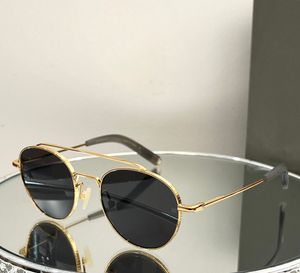 Gafas de sol redondas vintage Gold Metal/Gray Dark Men Women Summer Shades Sunnies Lunettes de Soleil Gafas Occhiali Da Sole UV400 Eyewear