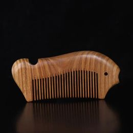 Vintage Sandalwood Comb Handmade Hair Combs Women Beautiful Wood Tooth Comb Wooden Pocket Comb Natural Sandalwood Combs