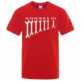 Camisetas vintage con llave de tornillo o mecánico para hombre, camiseta de ingeniero de reparación de coches, camisetas divertidas de manga corta, camiseta superior, ropa para hombre v1T1 #