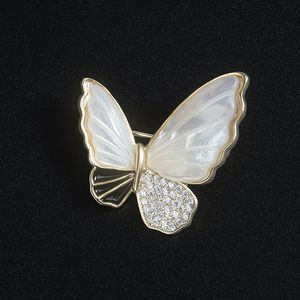 Broches de borboleta de cristal vintage, broche de borboleta elegante para mulheres, presente de festa, acessórios de joias de casamento