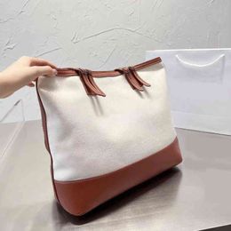 Vintage Shopping femmes sacs fourre-tout de luxe concepteur décontracté toile sacs à main messagers bandoulière seau 220821