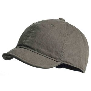 Vintage Short Brim Cotton Baseball Cap Men Women Dad Hat Verstelbare Trucker Style Low Profile Caps G221018