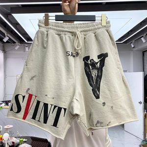 Vintage Shorts Jogger Hombres Mujeres 1 Alta calidad Running Elástico Skateboard Pantalones cortos casuales 22SS