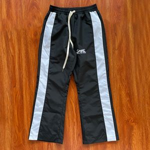 Pantalon de survêtement Vintage à rayures latérales pour hommes et femmes, pantalon de jogging avec cordon de serrage