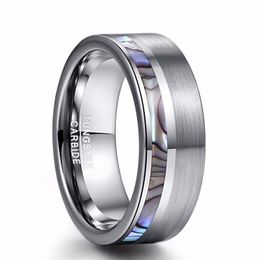 Vintage zilveren kleur titanium roestvrijstalen ringen voor mannen zwarte koolstofvezel ring bruiloft sieraden kerstcadeau accessoires