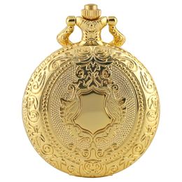 Vintage zilveren gouden bell design ronde case mannen vrouwen unisex quartz analoge zakhorloge ketting ketting