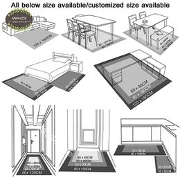 Vintage eenvoudige luxe tapijtbodemmat Big gebied tapijten voor woonkamer bank lounge slaapkamer tapijt huishoudelijke kunst huisdecoratie