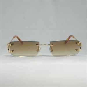 Vintage petite lentille fil hommes sans monture carré femmes pour extérieur Club clair lunettes cadre Oculos ShadesKajia nouveau