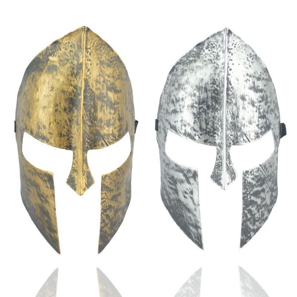 Máscara de guerrero espartano vintage Caballero héroe mascarada veneciana Máscaras faciales completas para suministros de decoración de Halloween Venta caliente 2 77jd BB