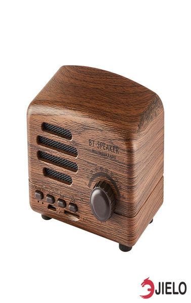 Haut-parleurs vintage Haut-parleur Bluetooth Mini haut-parleurs portables sans fil Carte TF Radio FM pour téléphones Haut-parleurs Ordinateurs Bluetooth8748986