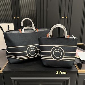 Vintage Sports Grande Capacité Femmes Sac À Bandoulière Toile Imprimé Lettre De Luxe Sac À Main Deux Tailles Classique Sac À Bandoulière Designer Portefeuille Tendance Pochette Valise