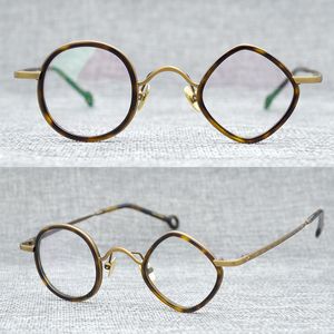 Vintage Vierkante Ronde Glazen Frame Mannen Dames Retro Designer Clear Eye Bril Optische Recept Brillen Frames Eyewear Man