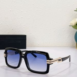 Lunettes de soleil carré vintage 6008 Chunky Black Blue Gradient Men Hip Hop Lunes Fashion Accessoires de soleil