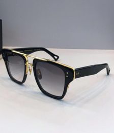 Lunettes de soleil carrées vintage Titanium Gold Black Grey Shaded 2059 occhiali da sole lunettes de soleil unisexes Nouveau avec Box9552071