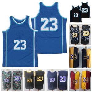 Vintage Stitched La Jersey Mens 23 Jdmes Stitched Retro Mesh Basketball Jerseys Tear Up Pack