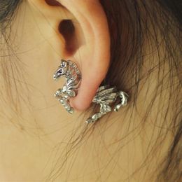 Boucles d'oreilles Vintage, girafe, Lion, chat, cerf, cheval, Crocodile, pour hommes et femmes, bijoux de charme, cadeau 240F