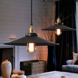 Luz de estilo vintage Lámpara colgante Loft Personalidad creativa Lámpara industrial e27 Bombilla de luz araña moderna Estilo americano bar en casa café