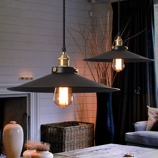 Style Vintage lumière suspension Loft personnalité créative lampe industrielle e27 ampoule lumière lustre moderne style américain maison bar café