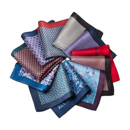 Mouchoir de poche Hanky personnalisé pour hommes, Style Vintage, 100% soie, imprimé Floral Paisley, carré de poche, 240108