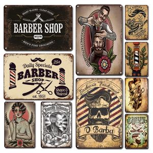 Vintage Styles Barber Tools Shop Metal Paintings Poster Tin Sign Retro Man Cave Home Decor Plates Personalized Classic BarberShop Zoon Decor Accessories
