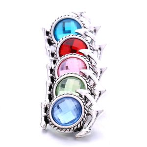 Styles vintage fermoirs à boutons pression en cristal pour boutons pression 18mm Bracelet collier femmes bijoux