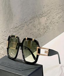 Lunettes de soleil vintage or noir vert dégradé 8012 hommes lunettes de sport lunettes hip hop avec boîte 4751930