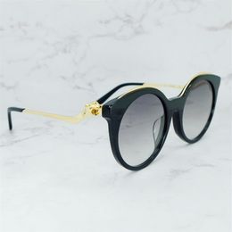 Vintage zonnebril metalen luipaard beperkte zonnebril voor mannen en vrouwen luxe deisgner carter merk brillen gafas de sol2753