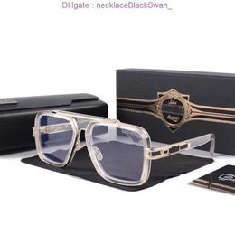 Lunettes de soleil vintage carrées pour femmes, lunettes de soleil de styliste de mode, monture dorée de luxe UV400 dégradé LXN-EVO DITA soixante-dixième vain loguat 2EGR