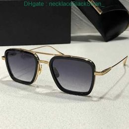 Vintage zonnebril vierkant Dames zonnebril Modeontwerper Shades Luxe gouden frame UV400 Gradiënt LXN-EVO DITA zeventigste ijdele loguat ZP8Y