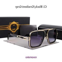 Vintage Sunglasses Square Sun's Sun Grasses Fashion Designer Shades Luxury Golden Frame UV400 Gradient LXN EVO DITA OAEC