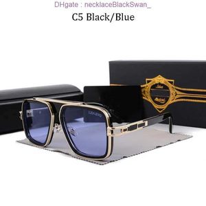 Lunettes de soleil vintage carrées pour femmes, lunettes de soleil de styliste de mode, monture dorée de luxe UV400 dégradé LXN-EVO DITA soixante-dixième vain loguat 32EA