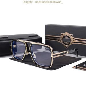 Vintage zonnebril vierkant Dames zonnebril Modeontwerper Shades Luxe gouden frame UV400 Gradiënt LXN-EVO DITA zeventigste ijdele loguat 2NCK