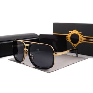 Lunettes de soleil Vintage carrées pour femmes, lunettes de soleil de styliste de mode, monture dorée de luxe, UV400 dégradé LXN-EVO DITA