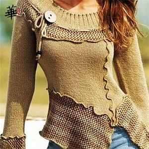 Vintage trui vrouwen gebreide truien met lange mouwen voor vrouwen tops herfst winterkleding vrouwen pullover jumper vrouw truien 201128