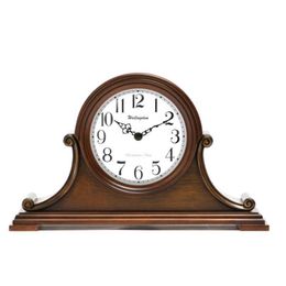 Horloge de Table Vintage en bois, carillon horaire, Quartz muet, Antique, 14 salon, simple géométrique, bois MDF rétro Europe 257x