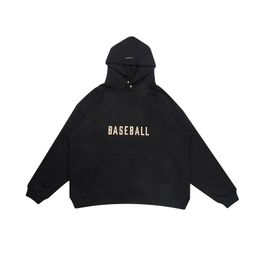 Vintage Tassel Hooded sweatshirt heren streetwear honkbal jas pullover hiphop stijl modemerk extra grootte