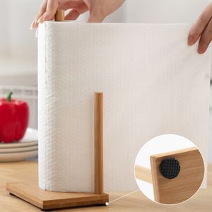 Vintage Toilet Paper Holder Wood Kitchen Towel Holder for Home Bathroom Equipment Kitchen Rolls Accessories Roll Paper Stand