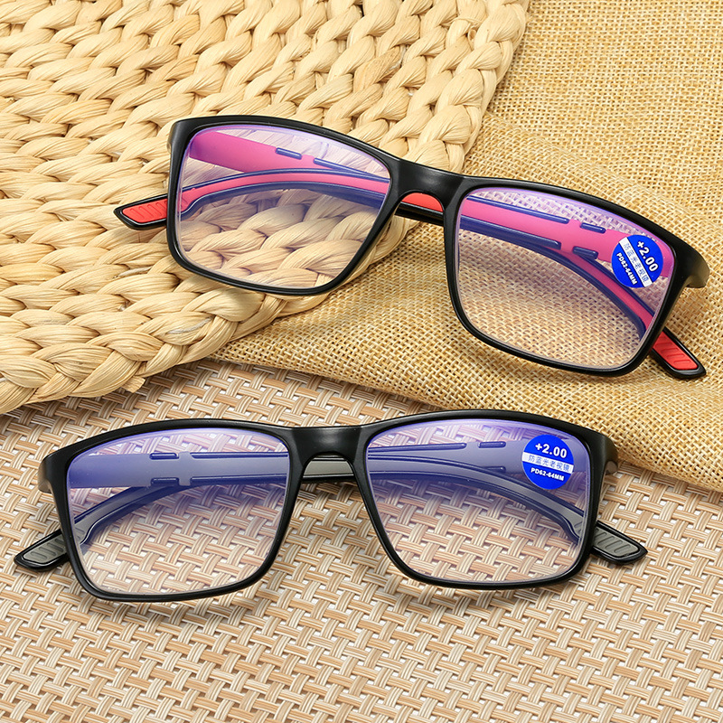 Vintage TR90 Leesbril vrouwen mannen anti -blauw licht Presbyopia -bril bifocaal nabij Far Hyperopia bril +1,5 2.0 2.5 3.0