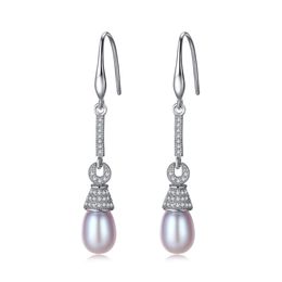 Perle baumelnde Ohrringe S925 Silber Ohrhaken 3A Zirkon Vintage Ohrringe Europäische Frauen Lange Ohrringe Exquisiter Schmuck Frauen Hochzeit Party Valentinstag Geschenk SPC