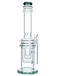 Vintage Tsunami 14 pouces verre Bong eau fumer narguilé tuyau 18mm femelle Joint Bubbler Heady huile Dab Rigs avec bol de couleur peut mettre le logo du client par DHL UPS